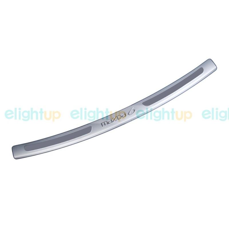 Stainless rear bumper sill scuff plate door cover protector trim for mazda 6