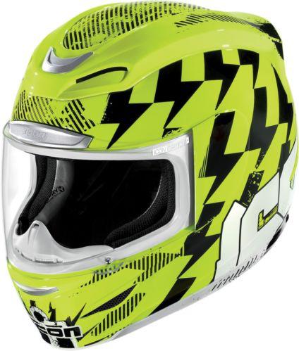 Icon airmada stack helmet hi-viz yellow xx-small 2xs new