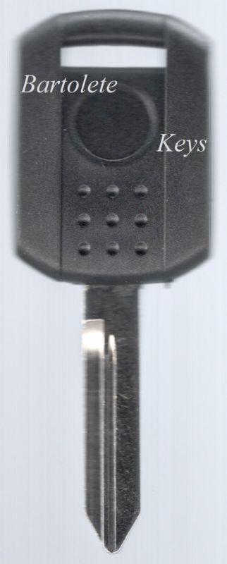 Transponder key blank for mercury