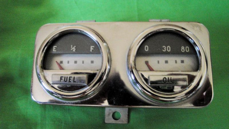  1949 mercury gauges  vintage  49 merc  fuel and oil gauges
