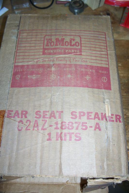 Nos ford & mercury full-size car accessory rear seat speaker kit  galaxie, 60s 