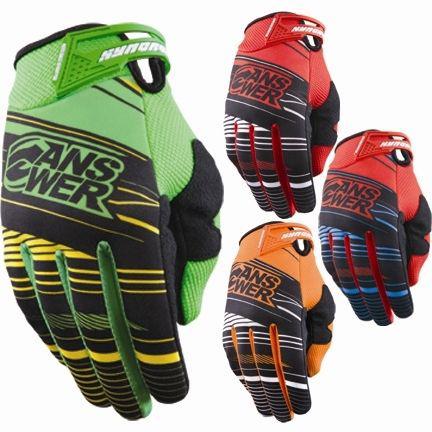 2013 answer syncron youth mx dirt bike off-road atv quad gear motocross gloves