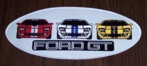 New 2005 2006 large 10 3/4 inch long ford gt gt40 embroidered iron on patch!