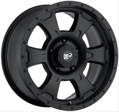 Pro comp xtreme alloys series 7098 cast-blast black wheel 20"x9" 8x6.5" set of 4