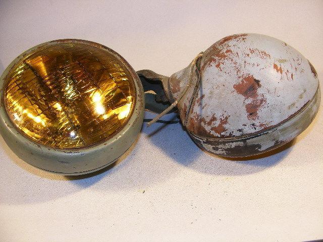 Vintage pair b-l-c guide 2c02-c  fog head lights model a ford hot rod rat scta 