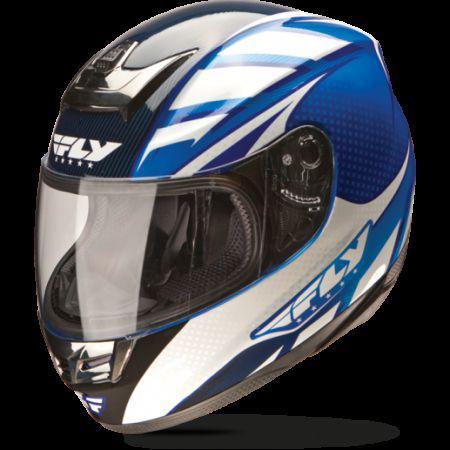 Fly paradigm helmet classic blue/white size x-small 73-8010xs free shipping