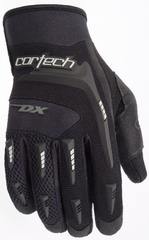 Cortech dx 2 black 2xl textile motorcycle dirt bike riding gloves xxl xxlarge