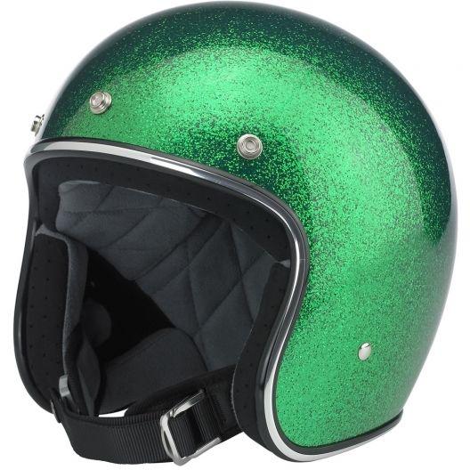 Biltwell gang green bonanza dot approved motorcycle helmet size large