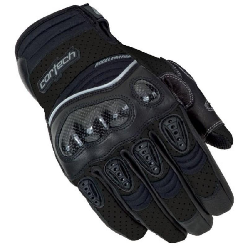 Cortech black accelerator 2 motorcycle riding gloves xs