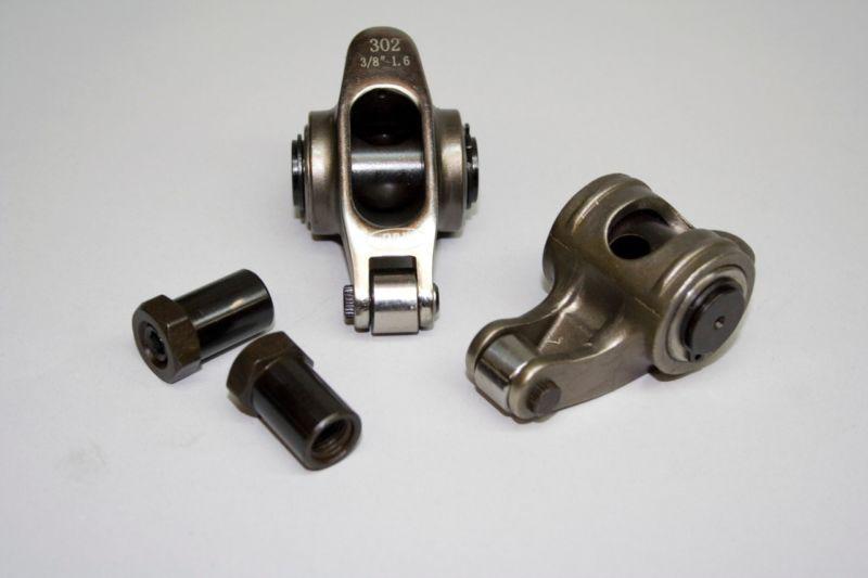 Prw sbf ford stainless steel roller rocker arms 1.6/1.7 x 3/8 self aligning