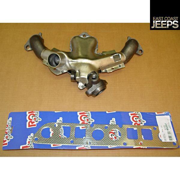 17622.03 omix-ada exhaust manifold kit 2.5l, 87-90 jeep yj wranglers, by