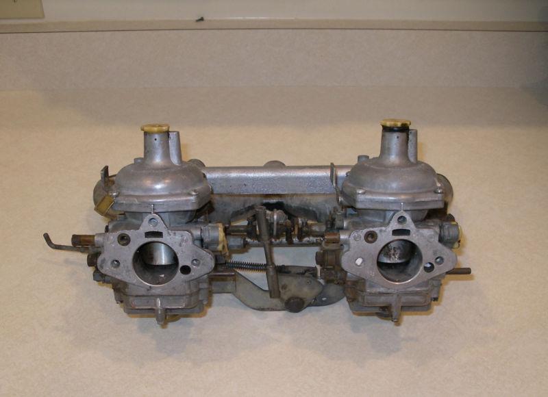 Triumph tr6 carburettor, intake manifold assembly w / linkage