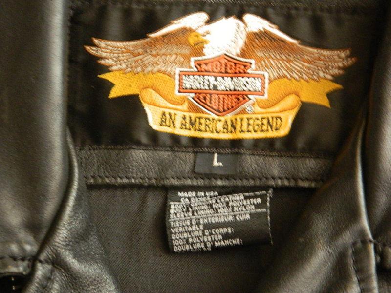 Harley davidson leather jacket large