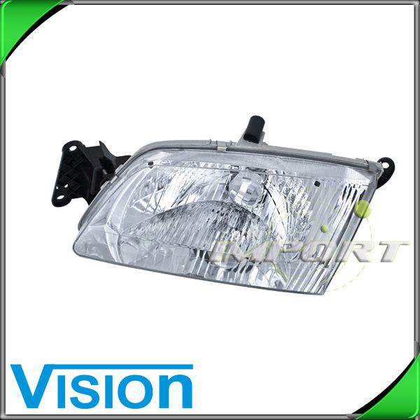 Driver side left l/h headlight lamp assembly new 2000-02 mazda 626 w/bulb+mount