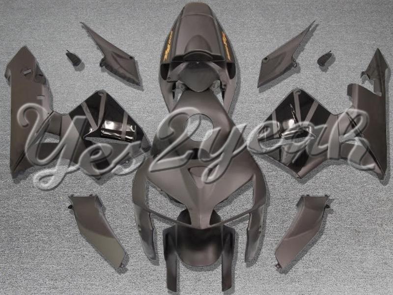 Injection molded fit 2005 2006 cbr600rr 05 06 flat black fairing zn1059