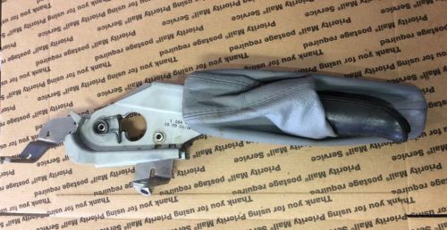 Bmw e46 emergency brake release handle mechanism leather boot assembly oem