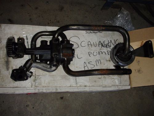 4-71 detroit diesel oil pump,  w/oil pick-up tube/screen/piping and regulator
