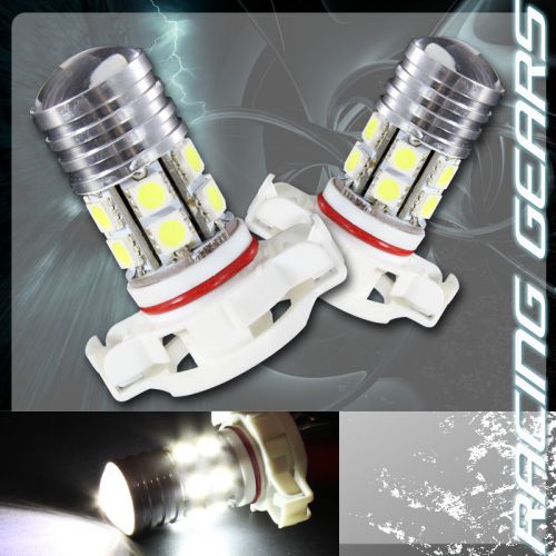 2x for chevy h16 5202 9009 white 13 led q5 style projector fog light lamp bulbs