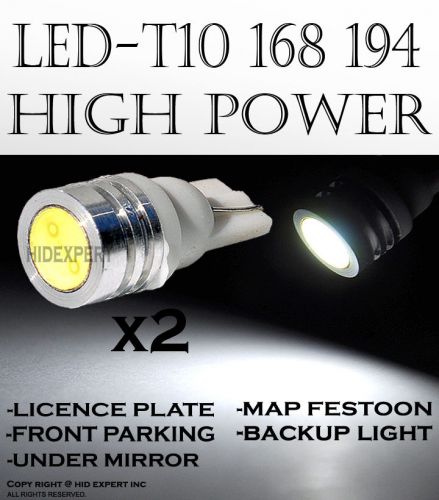 Icbeamer 2 pcs replace t10 white led rear sidemarker lamps bulbs 168 2 ev3151