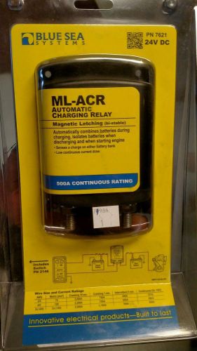 Blue sea 7621 ml-series automatic charging relay (magnetic latch) 24v dc marine