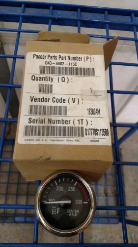 Peterbilt center axle tempesure  gauge pn q43-6002-123c