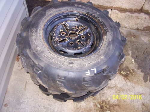 Oem yamaha 4/110 00-06 honda trx350 trx350te rancher front wheels rims w/ tires