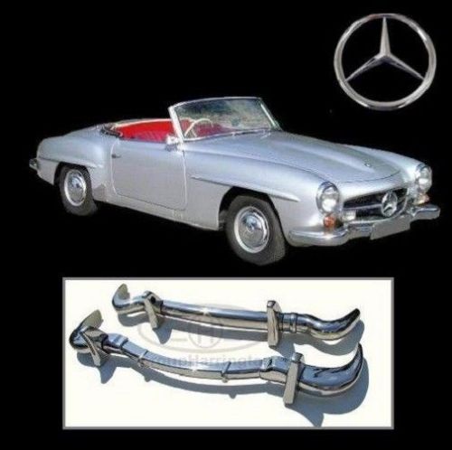 Mercedes benz w121 190sl roadster new stainless steel bumpers, w 121 190 sl