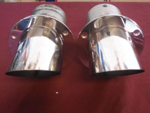 4&#034; stainless steel marine exhaust tips jet boat stern drive