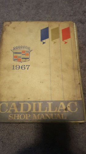 1967 cadillac shop manual - good shape