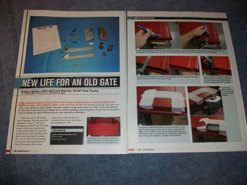 How to article on mar-k hidden latch and link tailgate kit for &#039;53-87 ford truck