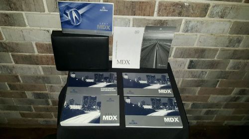 Nice oem 2007 acura mdx owners manual book set &amp; with navigation