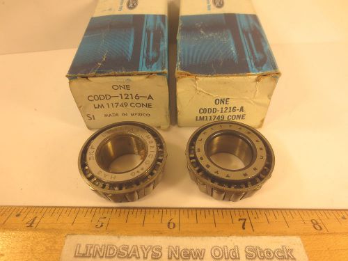 2 pcs 2 ford boxes 1965/66 mustang cone &amp; roller (front wheel bearing-outer) nos