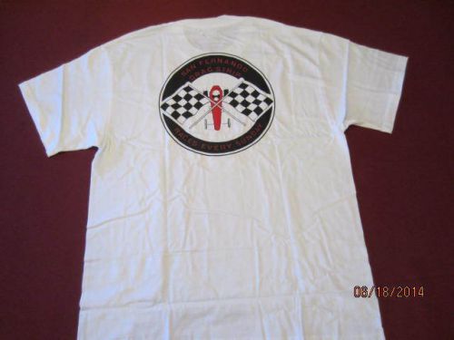 New san feranado drag strip vintage  tee-shirt large white 42-44
