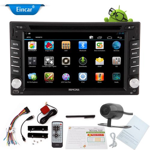 Eincar android 4.4 3g-wifi in dash stereo radio 2din gps car dvd player ipod+cam