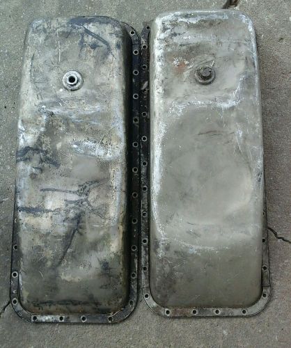 Pair of  continental aircraft engine oil sump assy