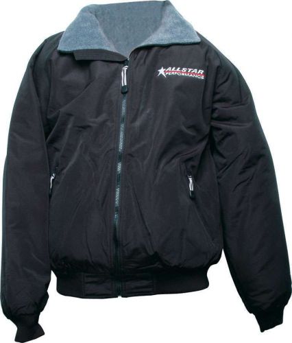 Allstar performance x-large black nylon outer/fleece liner jacket p/n 99914xl