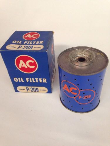 Vintage ac oil filter 1939-1956 ford lincoln mercury studebaker v-8 p-209  p209