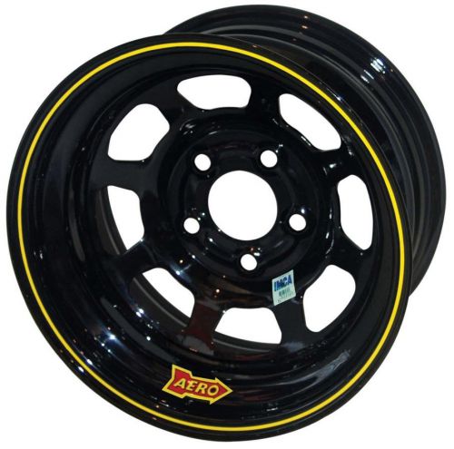 Aero race wheels 52-series 15x8 in 5x4.75 black wheel p/n 52-184720l