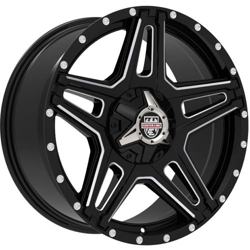 18x9 black milled center line st1 8x170 +12 wheels open country a/t ii tires