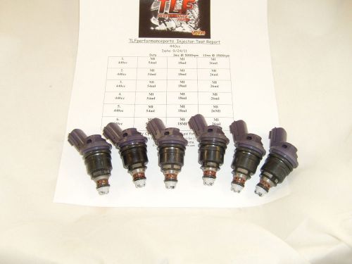 Fits nissan 1993-95 300zx tt set of 6 370cc direct fit fuel injectors