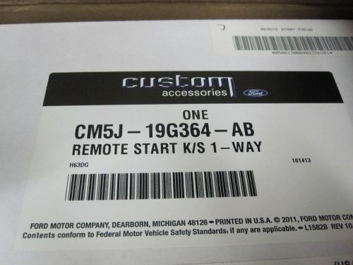 Ford remote start kit k/s 1-way 2012-2014 focus escape cmax oem # cm5j-19g364-ab