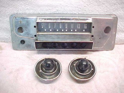 51 ford radio faceplate knobs &amp; bezels - nice