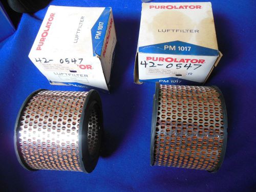 Nors purolator air filters (2) 1963-65 bmw 1600 1800 &amp;1969-73 opel gt  pm1017