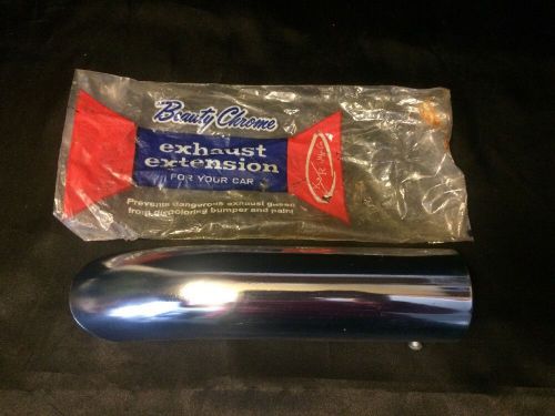 Beauty chrome exhaust extension new old stock, k &amp; r mfg. co. rat rod