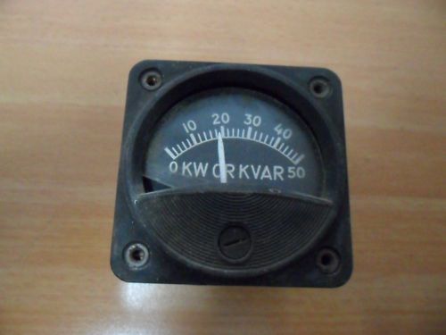 General electric watt-var meter 0-2 amp 120v 400 cycles