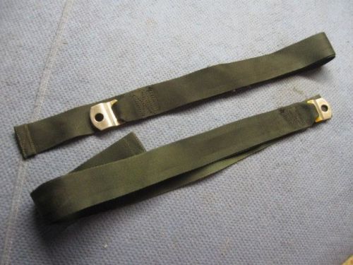 1969 mustang cougar center seat belts green no buckles