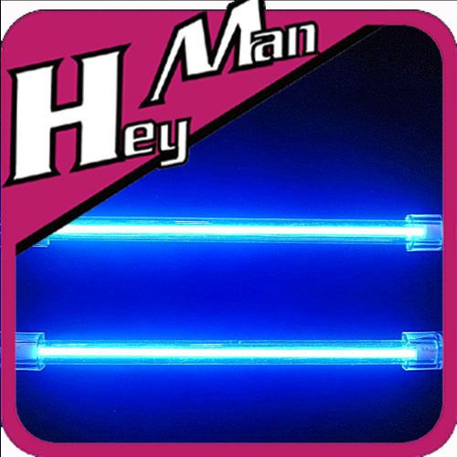 2x6&#034; sound effect new product  car exterior interior lamp blue neon light #606