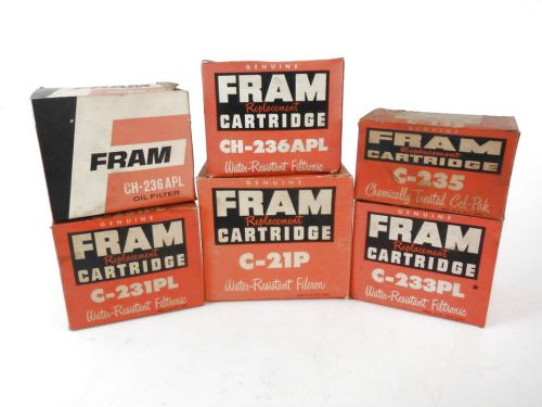 Fram replacement cartridges c-21p,ch-236apl,c-235,c-233pl,c-231pl,ch-236apl