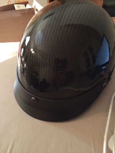 Hci-100 carbon fiber half helmet: small dot approved