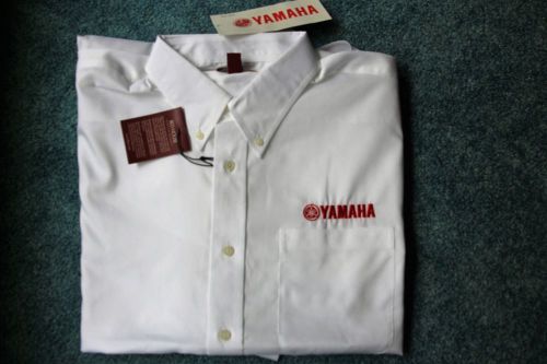 New! yamaha corporate long sleeve white shirt men’s xl crp-09lss-wh-xl